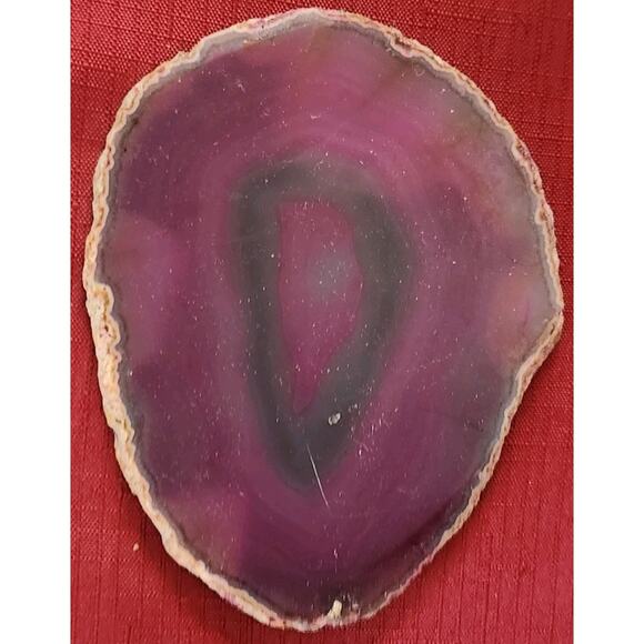 Pink Agate Slice Geode Natural Gemstone 176 Grams - Picture 1 of 4